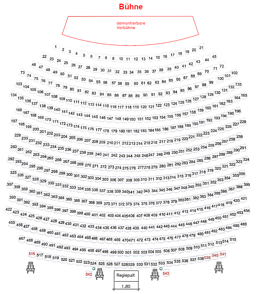 Sitzplan Theater
